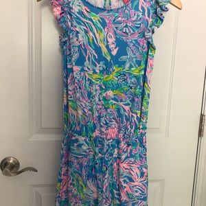 Lilly Pulitzer flutter sleeve romper